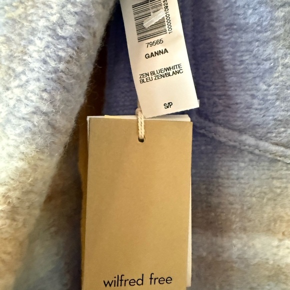 Aritzia Ganna Zen blue and white jacket by Wilfred Free NWT - Picture 2 of 11